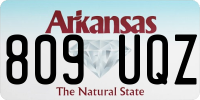 AR license plate 809UQZ