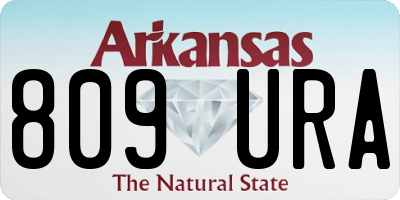 AR license plate 809URA