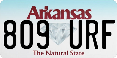 AR license plate 809URF