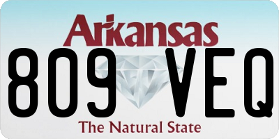 AR license plate 809VEQ