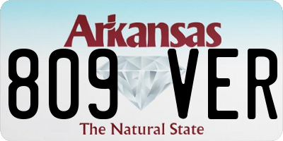 AR license plate 809VER