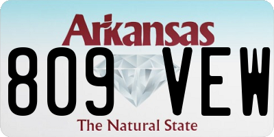 AR license plate 809VEW