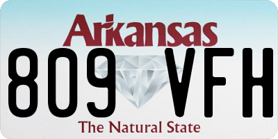 AR license plate 809VFH