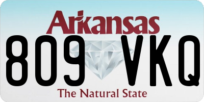AR license plate 809VKQ