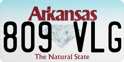 AR license plate 809VLG
