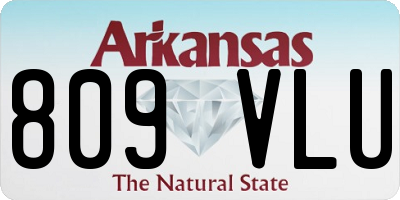 AR license plate 809VLU