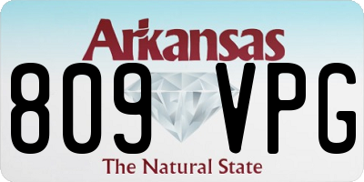 AR license plate 809VPG