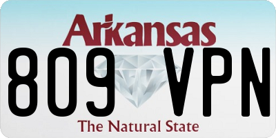 AR license plate 809VPN
