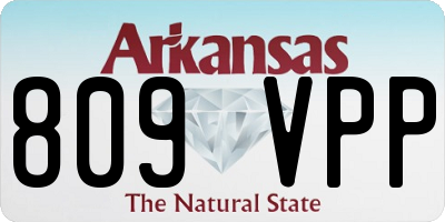 AR license plate 809VPP