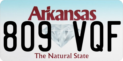 AR license plate 809VQF
