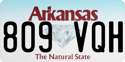 AR license plate 809VQH