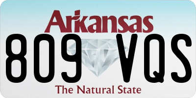 AR license plate 809VQS