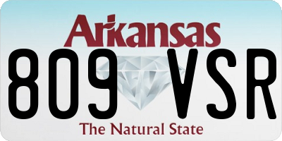 AR license plate 809VSR