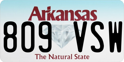 AR license plate 809VSW