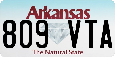 AR license plate 809VTA
