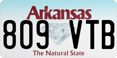 AR license plate 809VTB