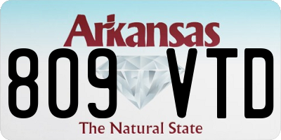 AR license plate 809VTD
