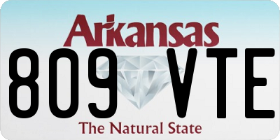 AR license plate 809VTE