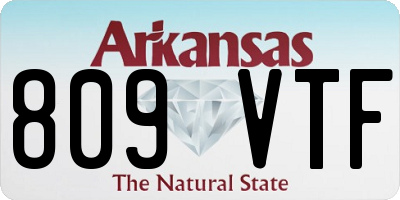 AR license plate 809VTF