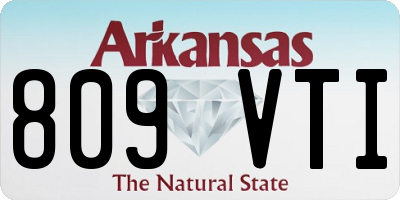 AR license plate 809VTI