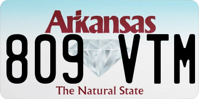 AR license plate 809VTM