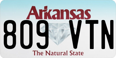 AR license plate 809VTN