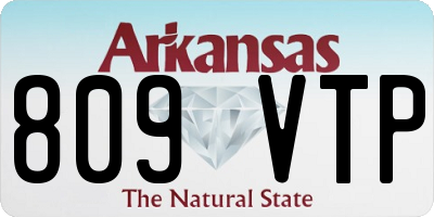 AR license plate 809VTP