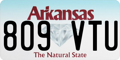 AR license plate 809VTU