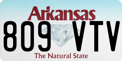AR license plate 809VTV