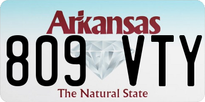 AR license plate 809VTY