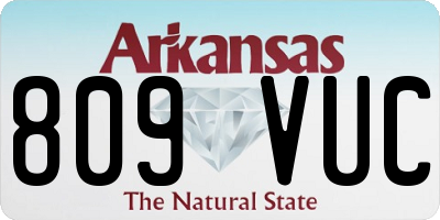 AR license plate 809VUC