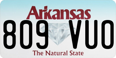 AR license plate 809VUO