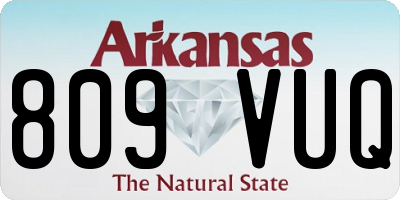 AR license plate 809VUQ
