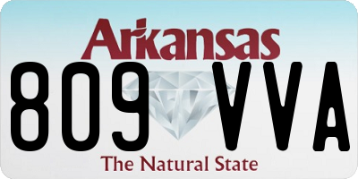 AR license plate 809VVA