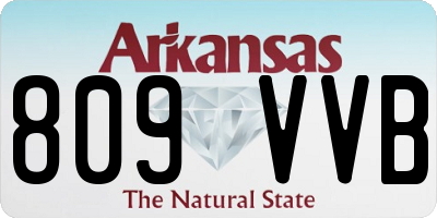 AR license plate 809VVB