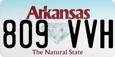 AR license plate 809VVH