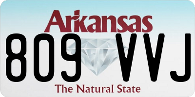 AR license plate 809VVJ