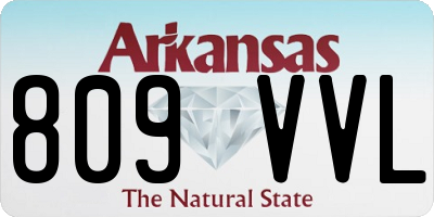AR license plate 809VVL