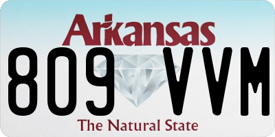 AR license plate 809VVM