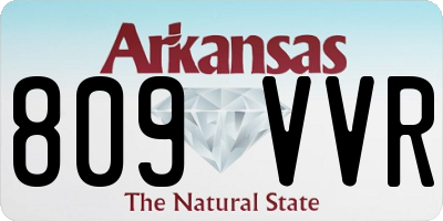 AR license plate 809VVR