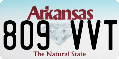 AR license plate 809VVT