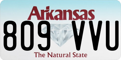 AR license plate 809VVU