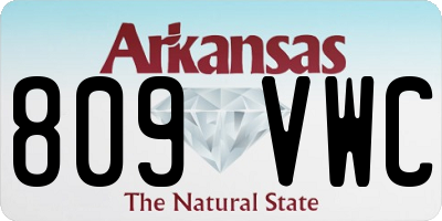 AR license plate 809VWC