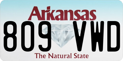 AR license plate 809VWD