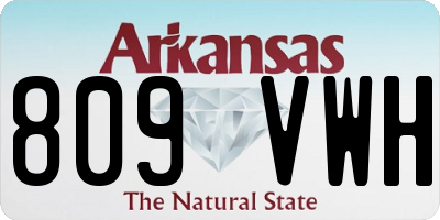 AR license plate 809VWH