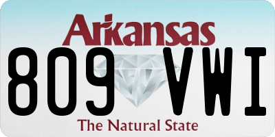 AR license plate 809VWI