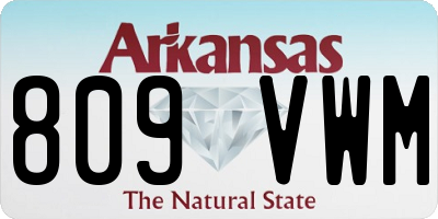 AR license plate 809VWM
