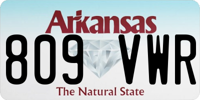 AR license plate 809VWR