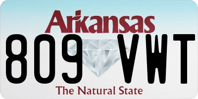 AR license plate 809VWT