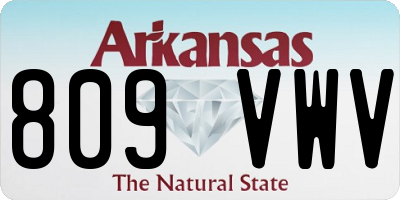 AR license plate 809VWV